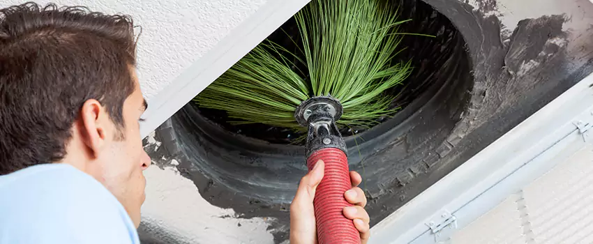 Clogged Air Duct Cleaning Process in Victoria Park, PE