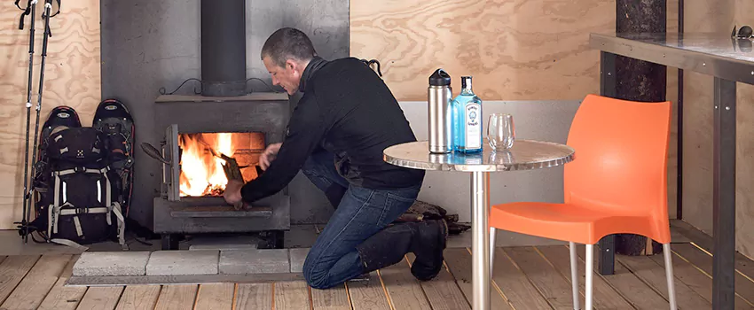 Open Hearth Wood Fireplace Installation in Victoria Park, PE