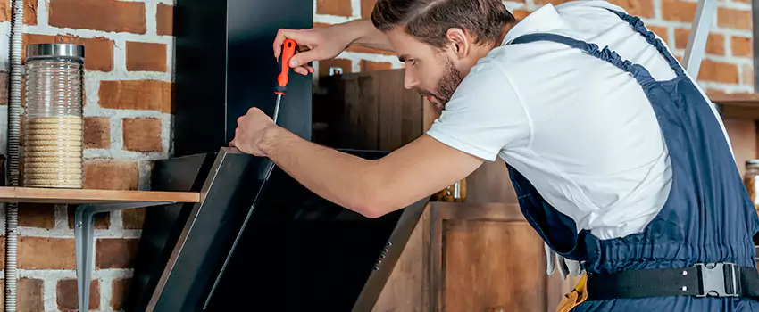 Old Rusted Metal Fireplace Repair And Replacement in Victoria Park, PE